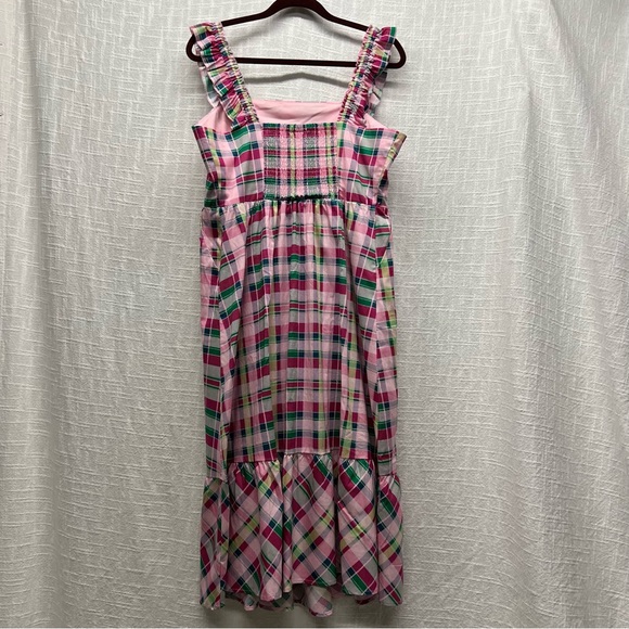 Torrid Poplin Tiered Ruffle Strap Dress - Plus Size 0 - Picture 8 of 12